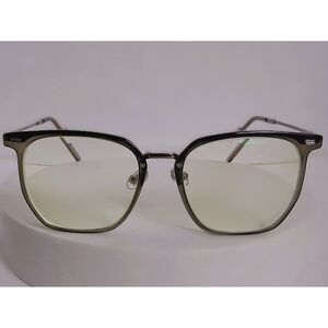Firmoo ST871 Smoke and Silver Metal and Acetate 53-15-150 Eyeglasses Frames